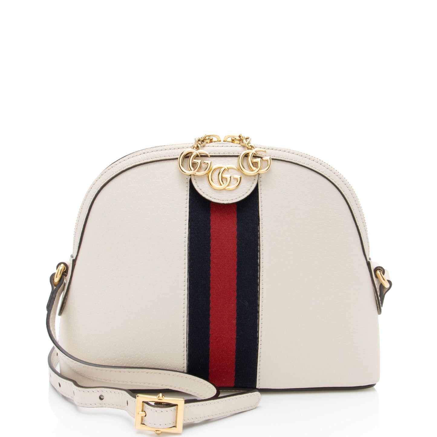Gucci Ophidia Dome Leather Nylon White Small Shoulder Bag Bag 2