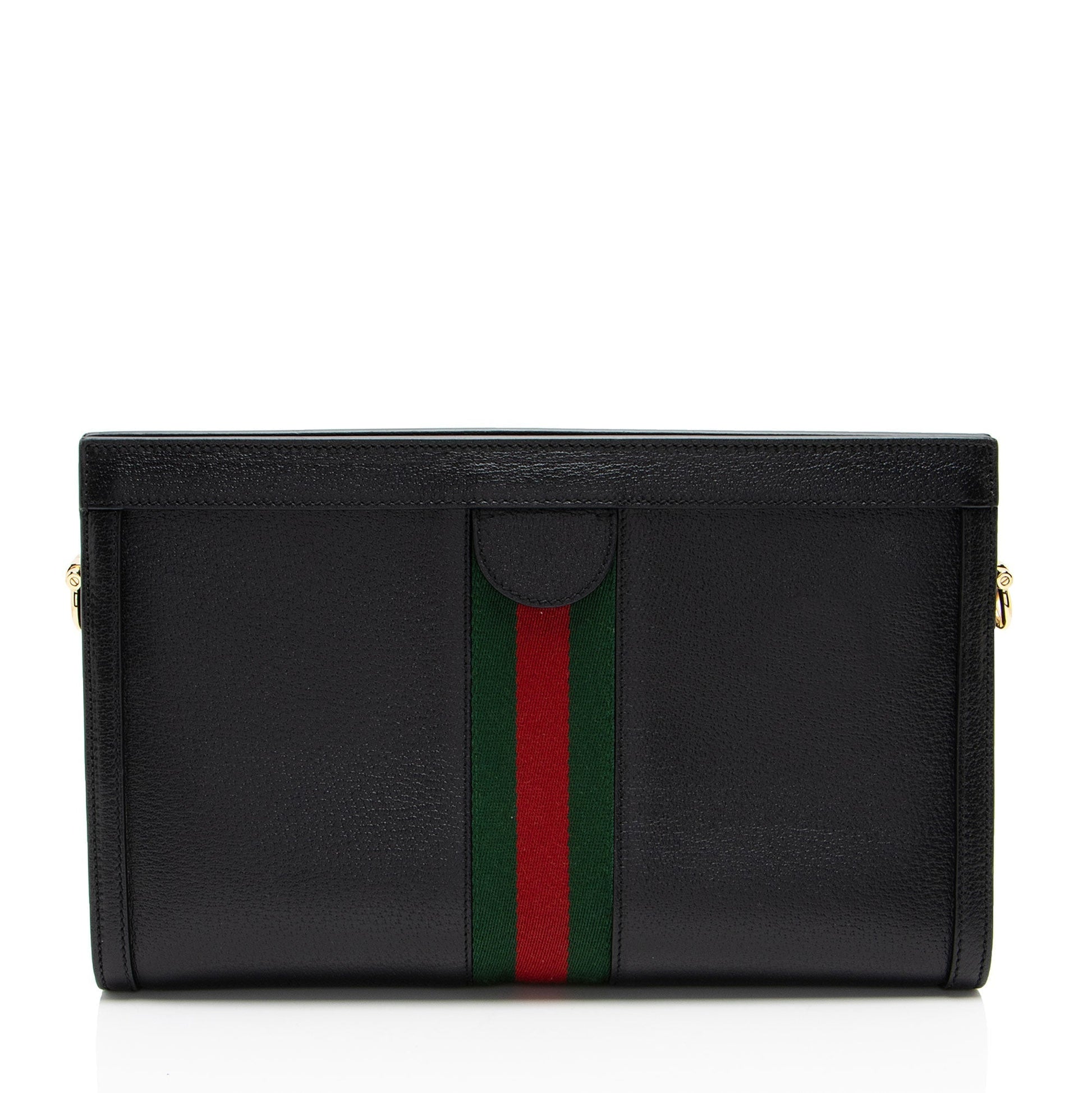 Gucci Ophidia SHF-o8t9MR Leather Nylon Black Medium Shoulder Bag
