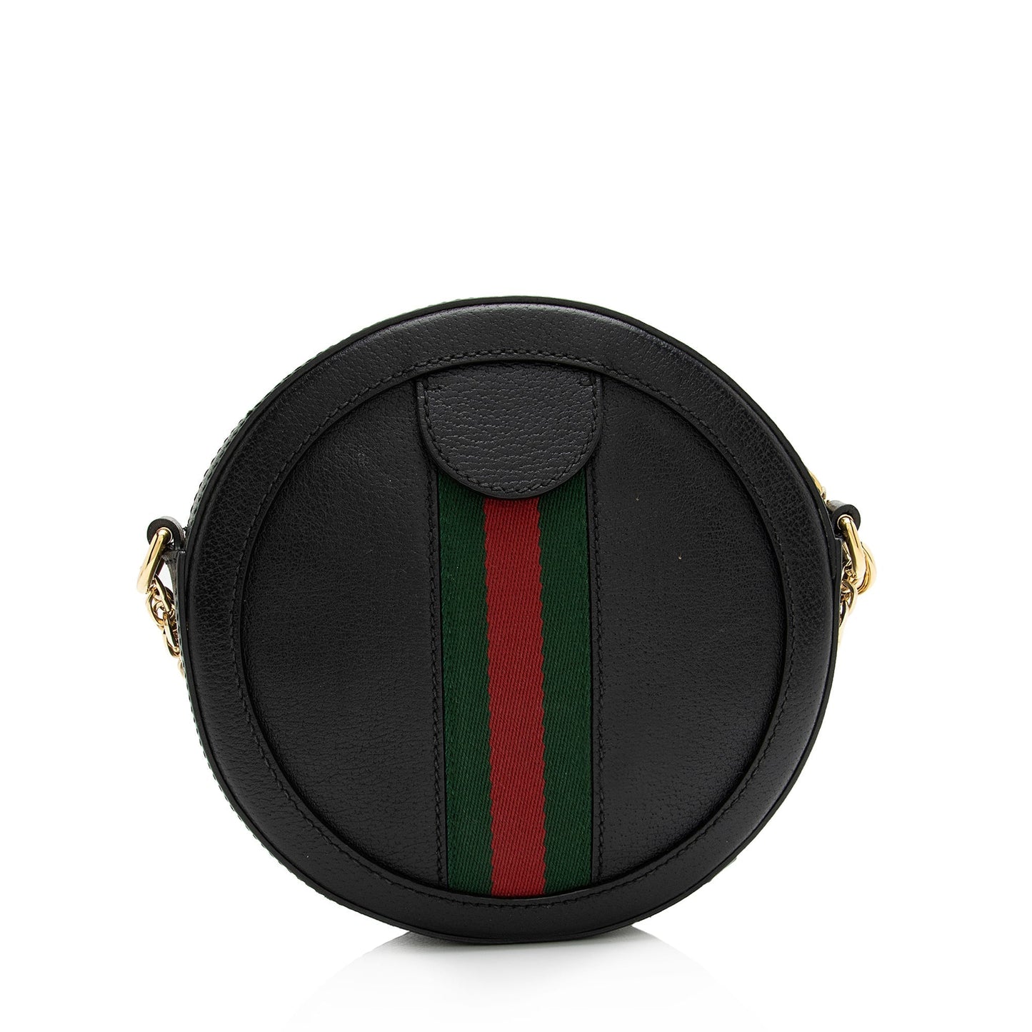 Gucci Ophidia Round SHF Leather Nylon Black Mini Crossbody Bag Bag Shf