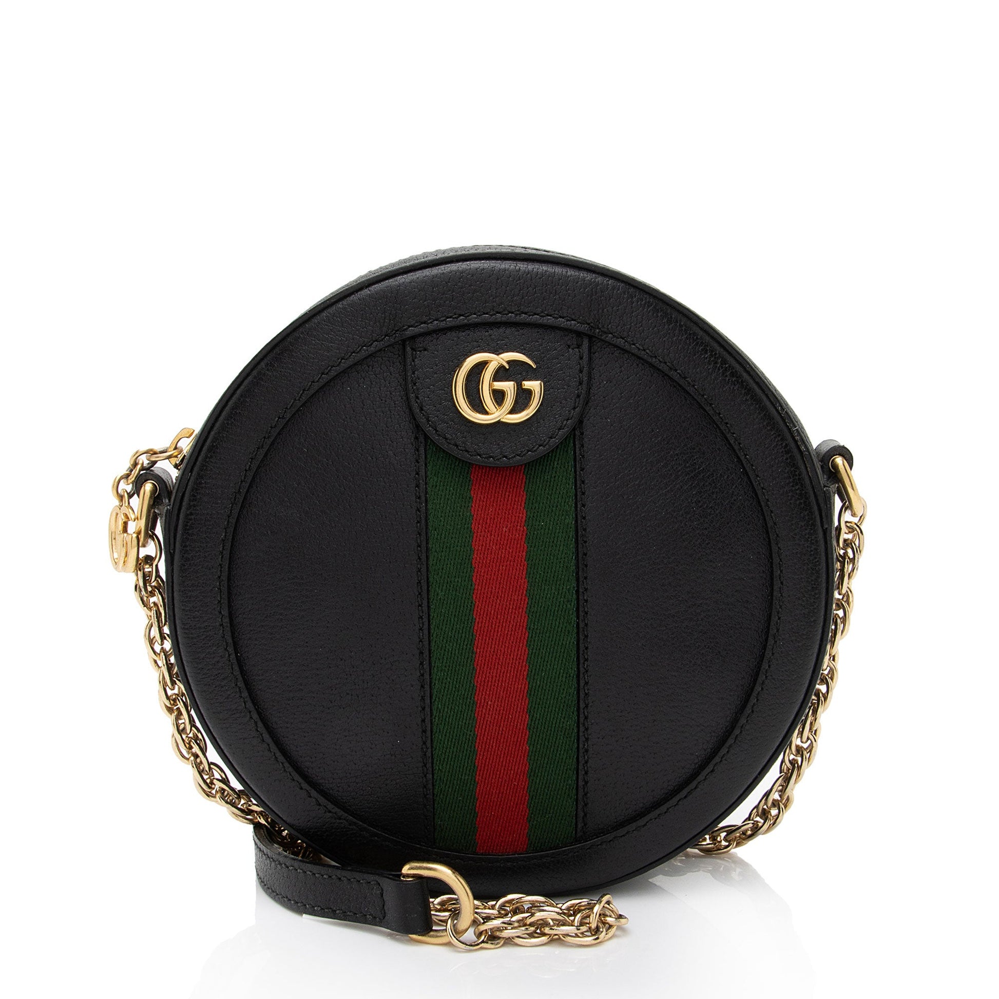 Gucci Ophidia Round Shoulder Bag Shf Xlecaw Leather Mini Crossbody Bag