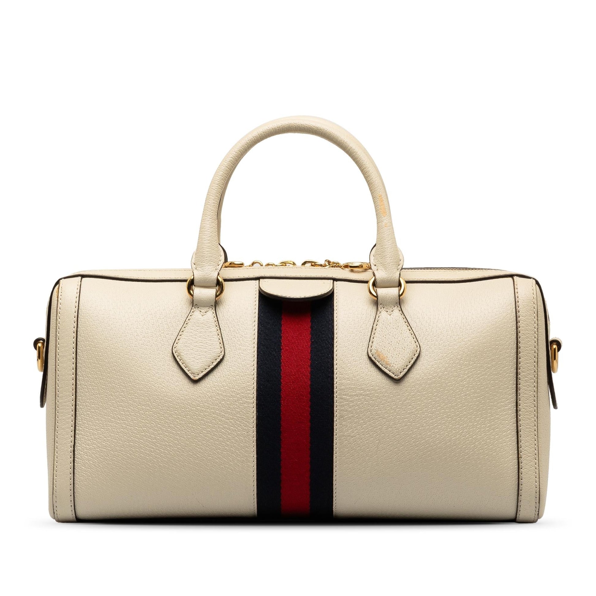 Gucci Ophidia SHG-OsGJZ5 Leather Calf White Satchel Bag