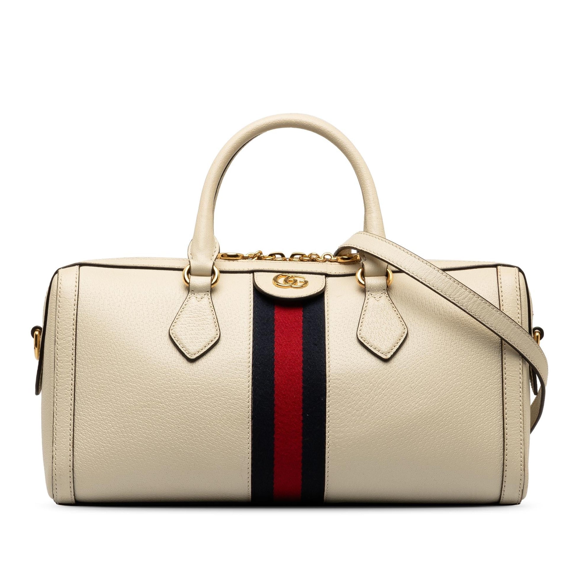 Gucci Ophidia SHG-OsGJZ5 Leather Calf White Satchel Bag