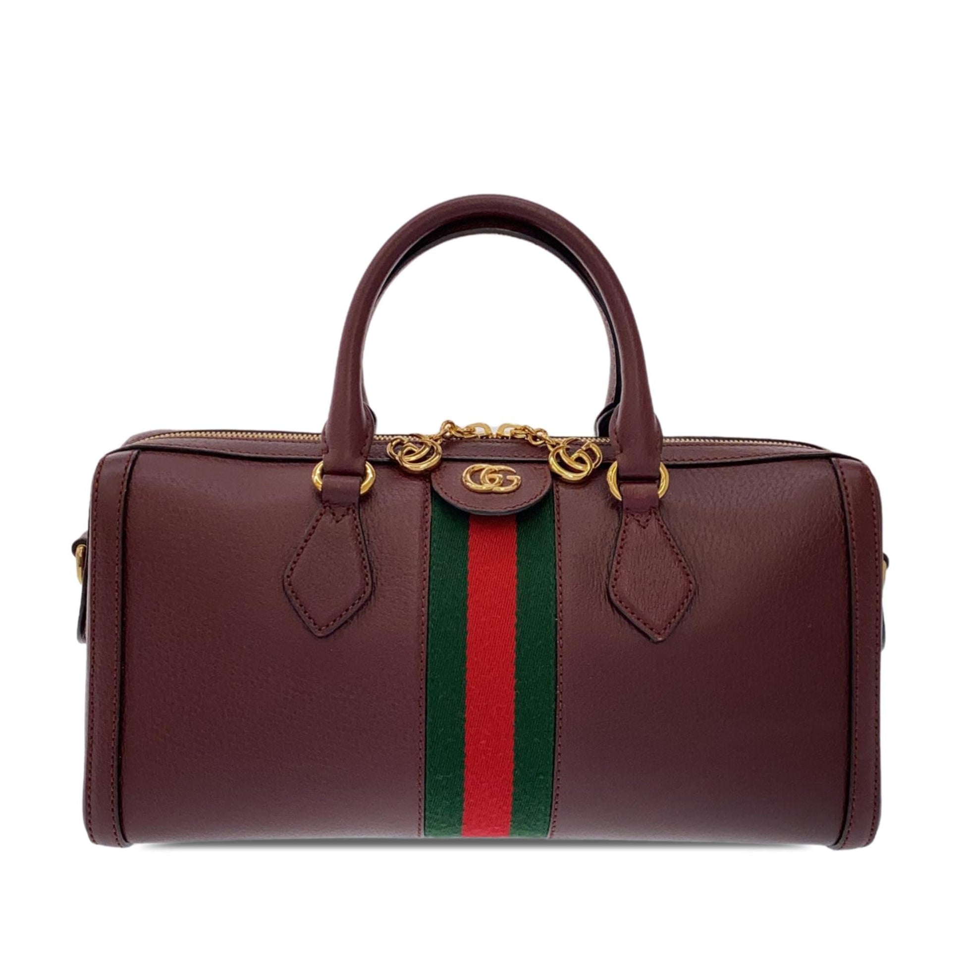 Gucci Ophidia SHG-aCd0wj Leather Calf Red Satchel Bag