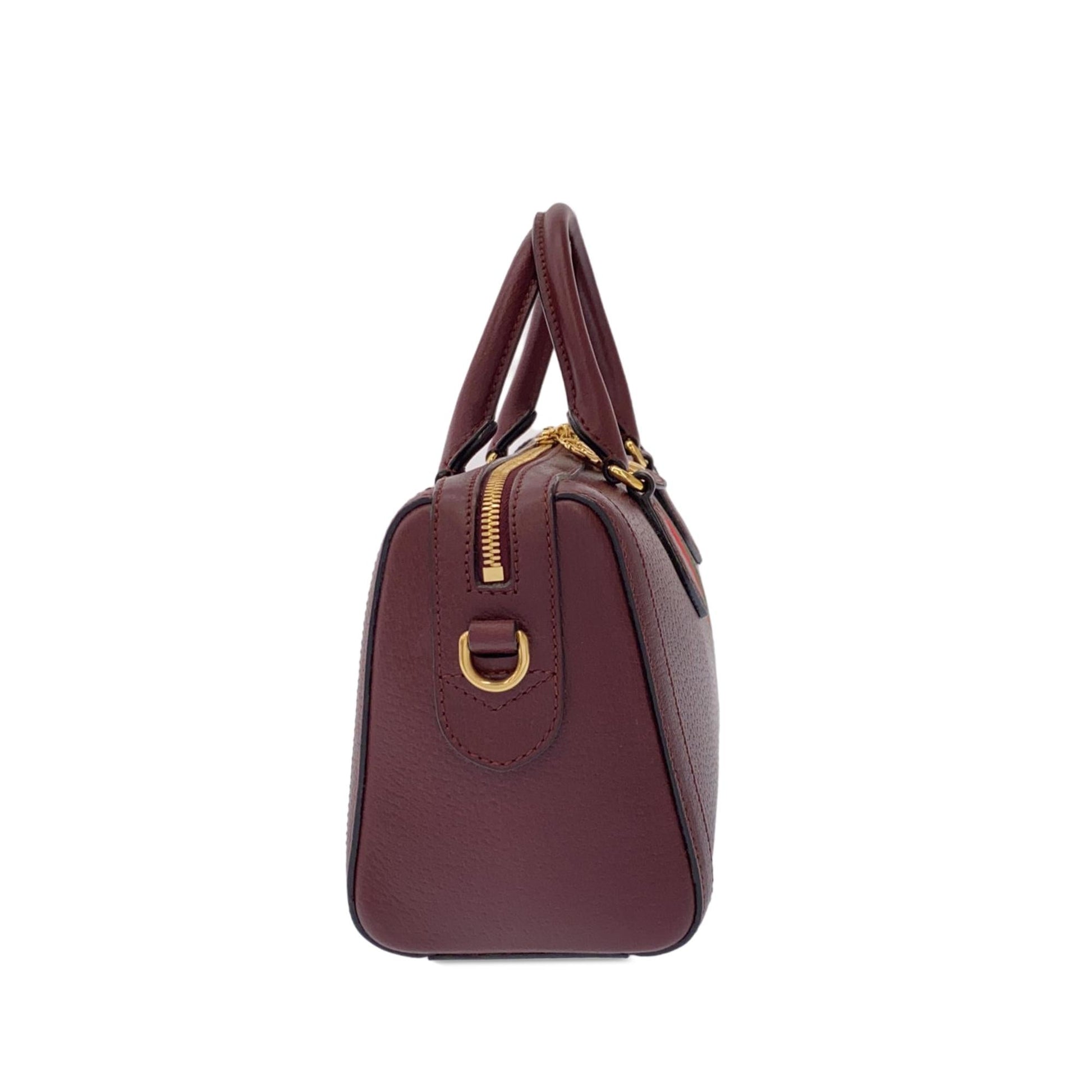 Gucci Ophidia SHG-aCd0wj Leather Calf Red Satchel Bag