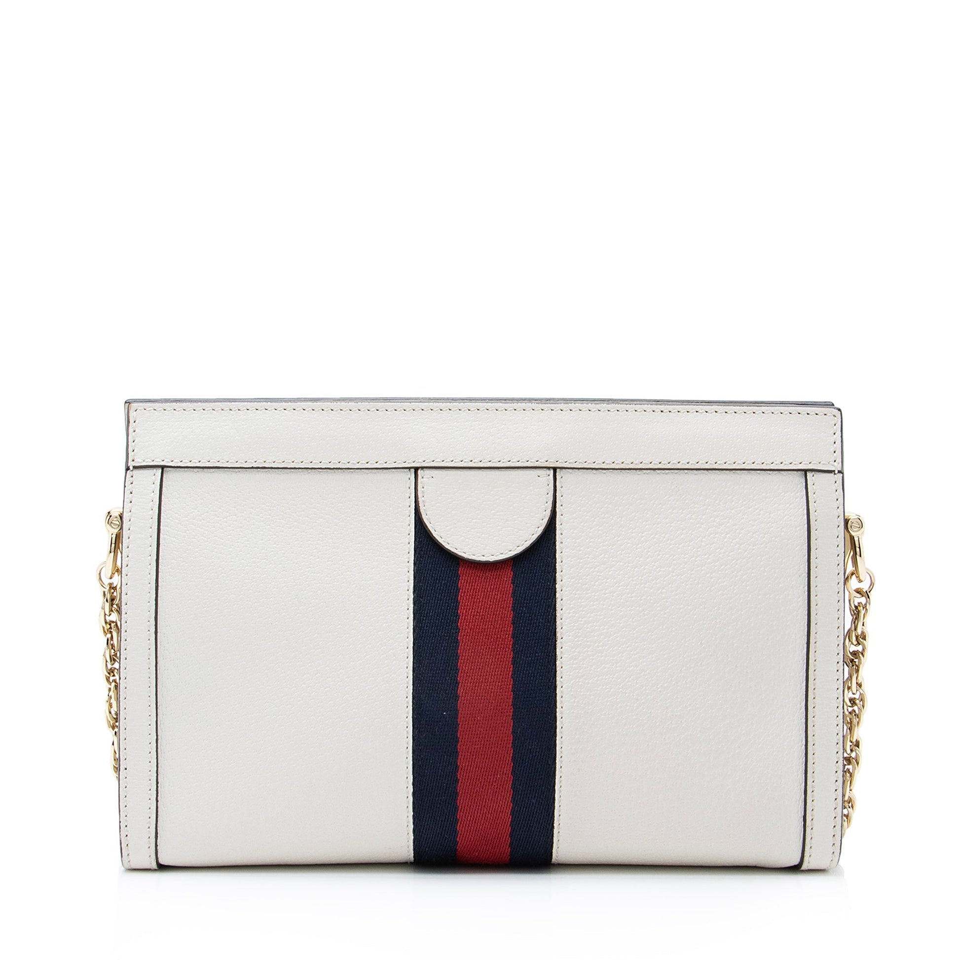 Gucci Ophidia SHF Leather Nylon White Small Shoulder Bag