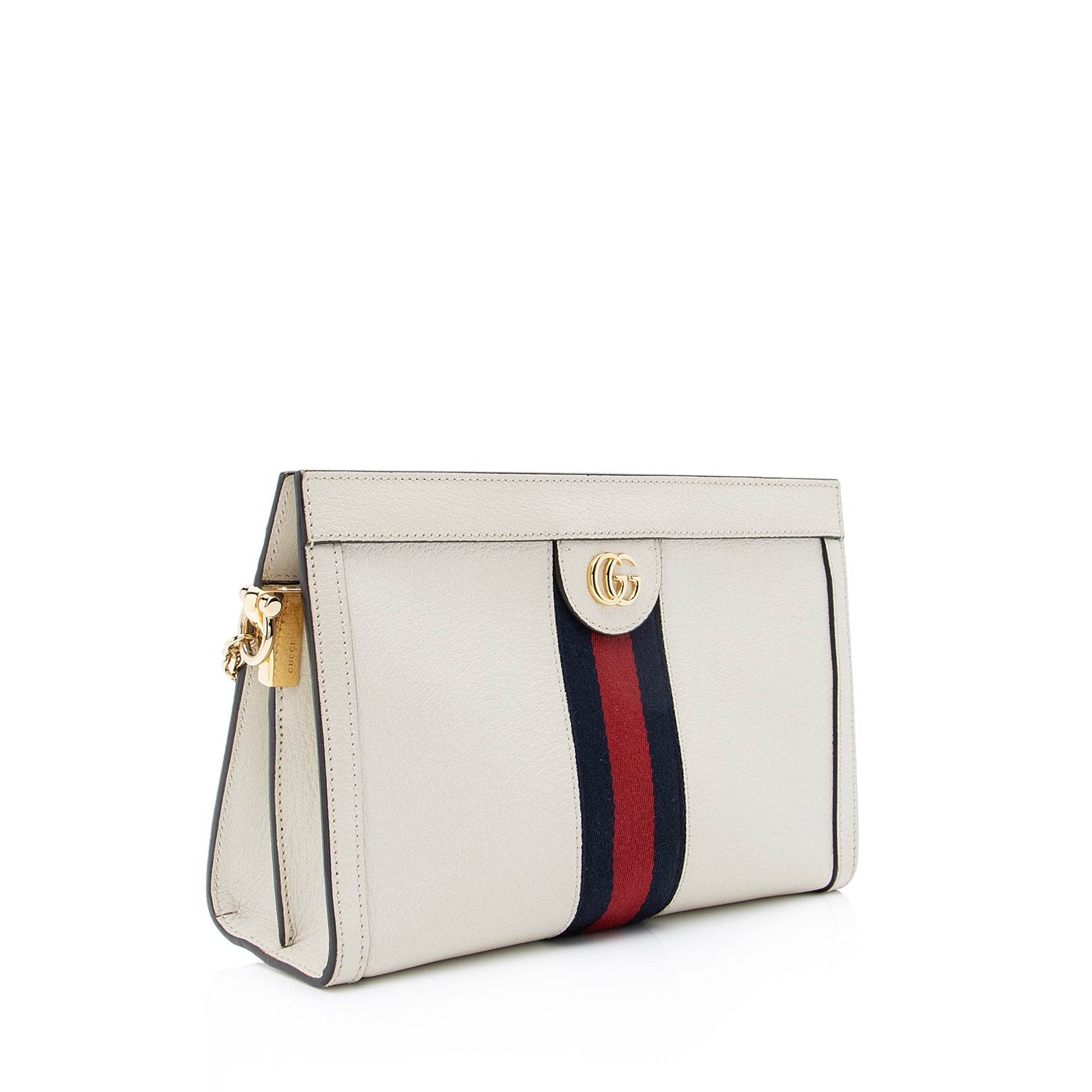 Gucci Ophidia SHF Leather Nylon White Small Shoulder Bag