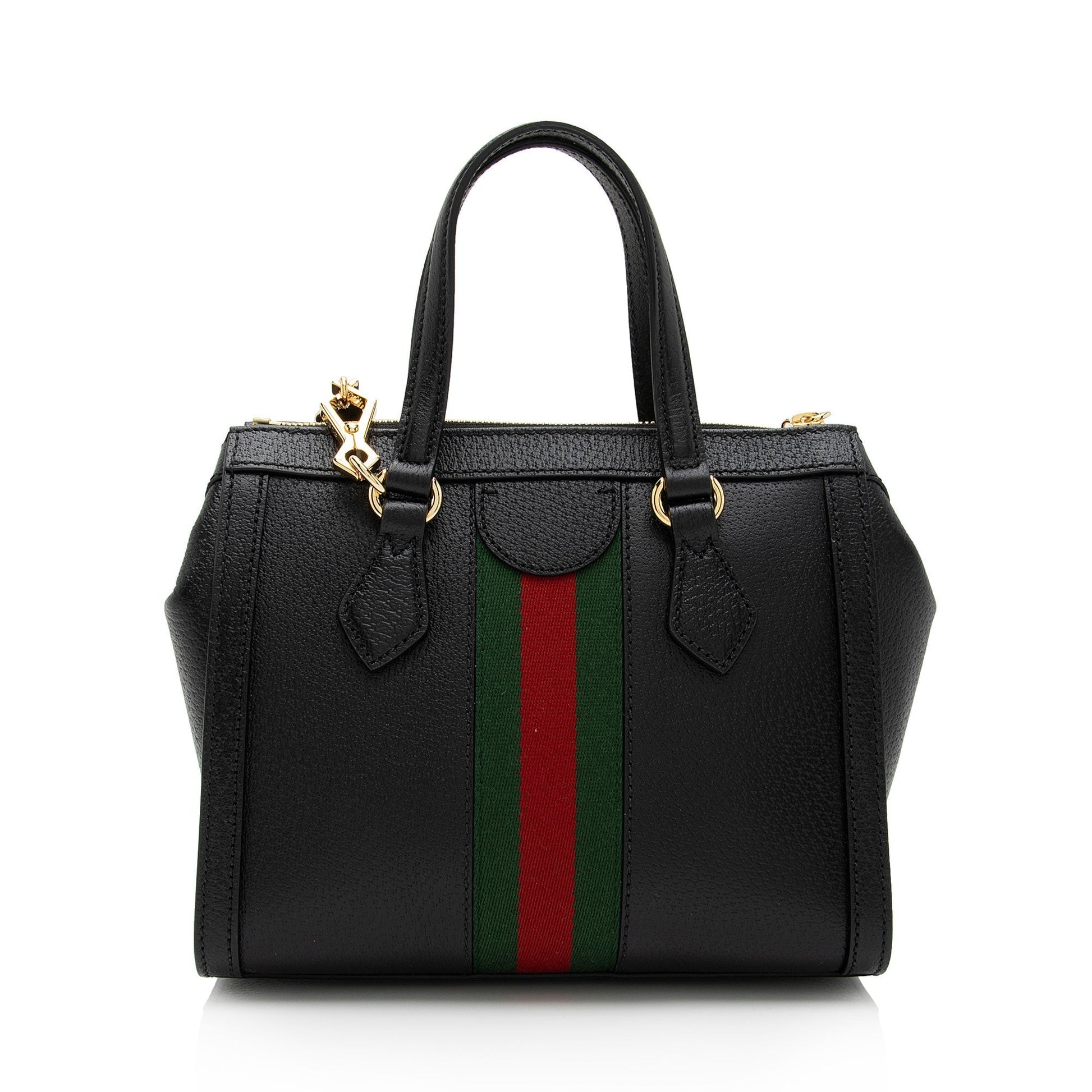 Gucci Ophidia SHF-bm0lw7 Leather Nylon Black Small Tote Bag