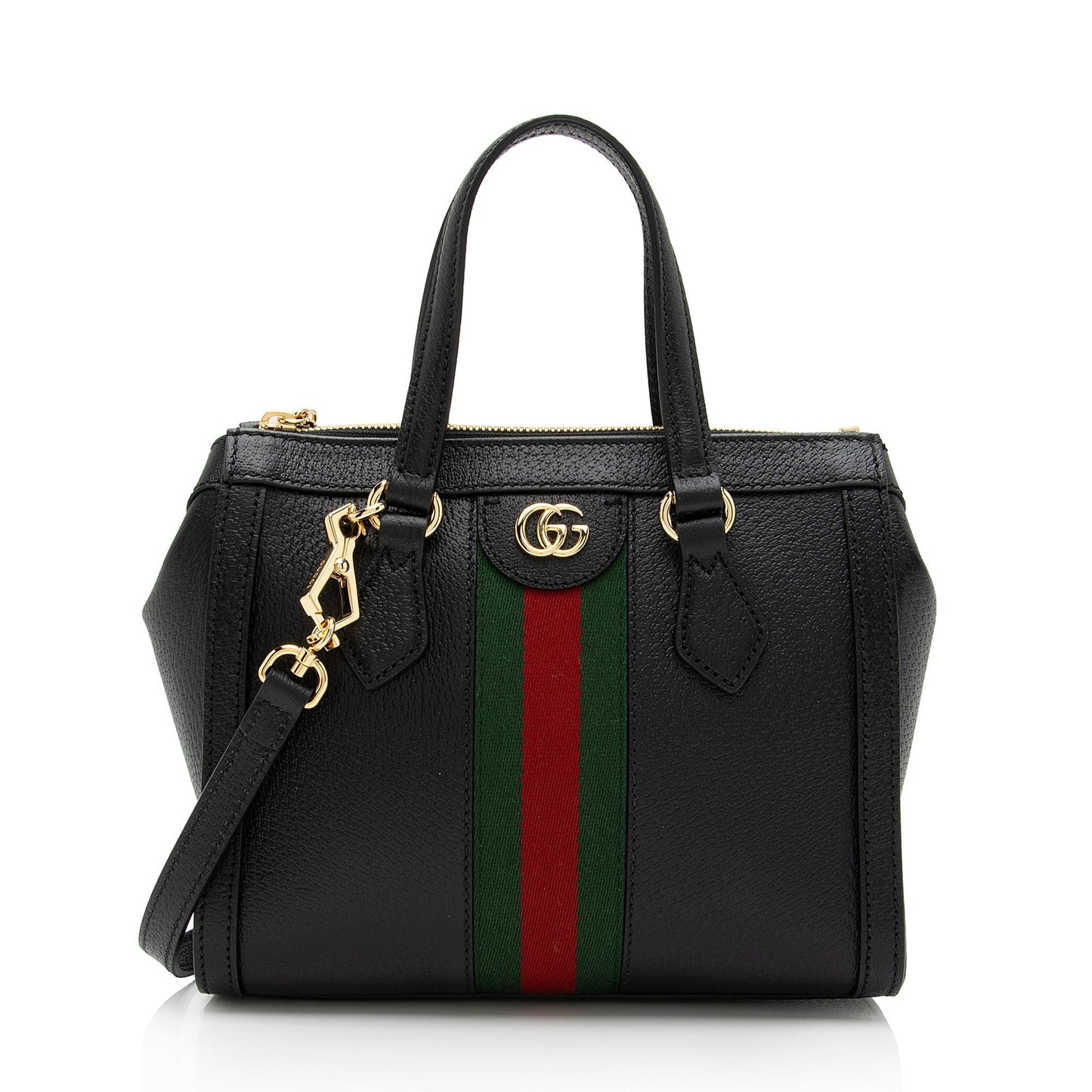 Gucci Ophidia SHF-bm0lw7 Leather Nylon Black Small Tote Bag