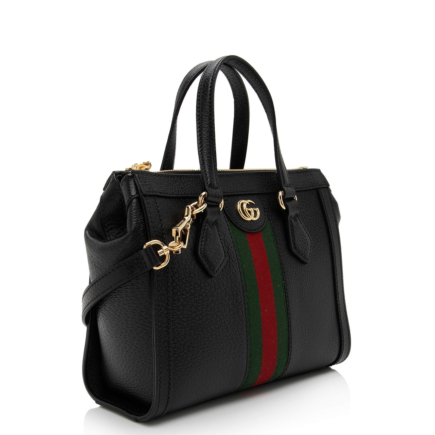 Gucci Ophidia SHF-XC7iCe Leather Nylon Black Small Tote Bag