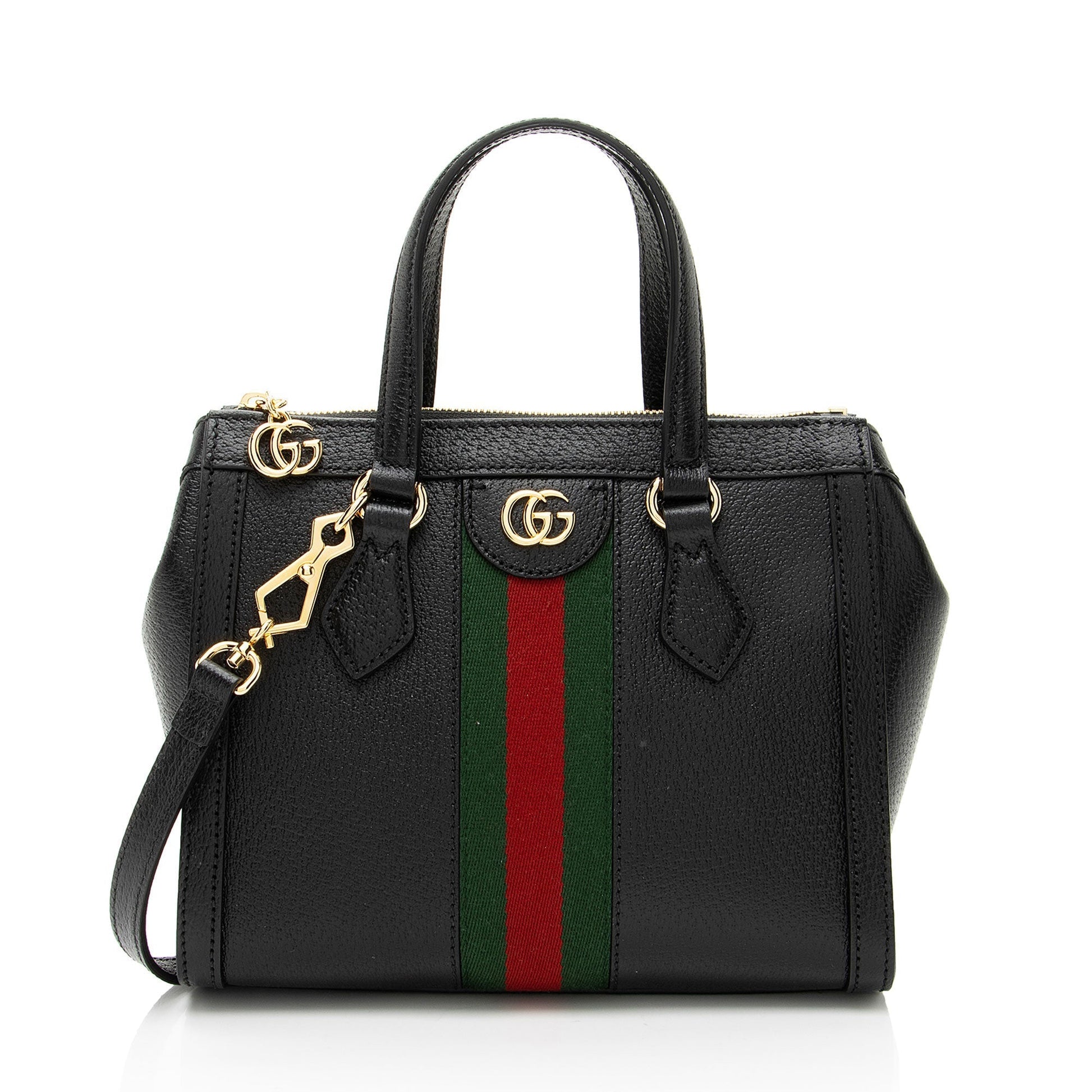Gucci Ophidia Leather Nylon Black Small Tote Bag Small Tote
