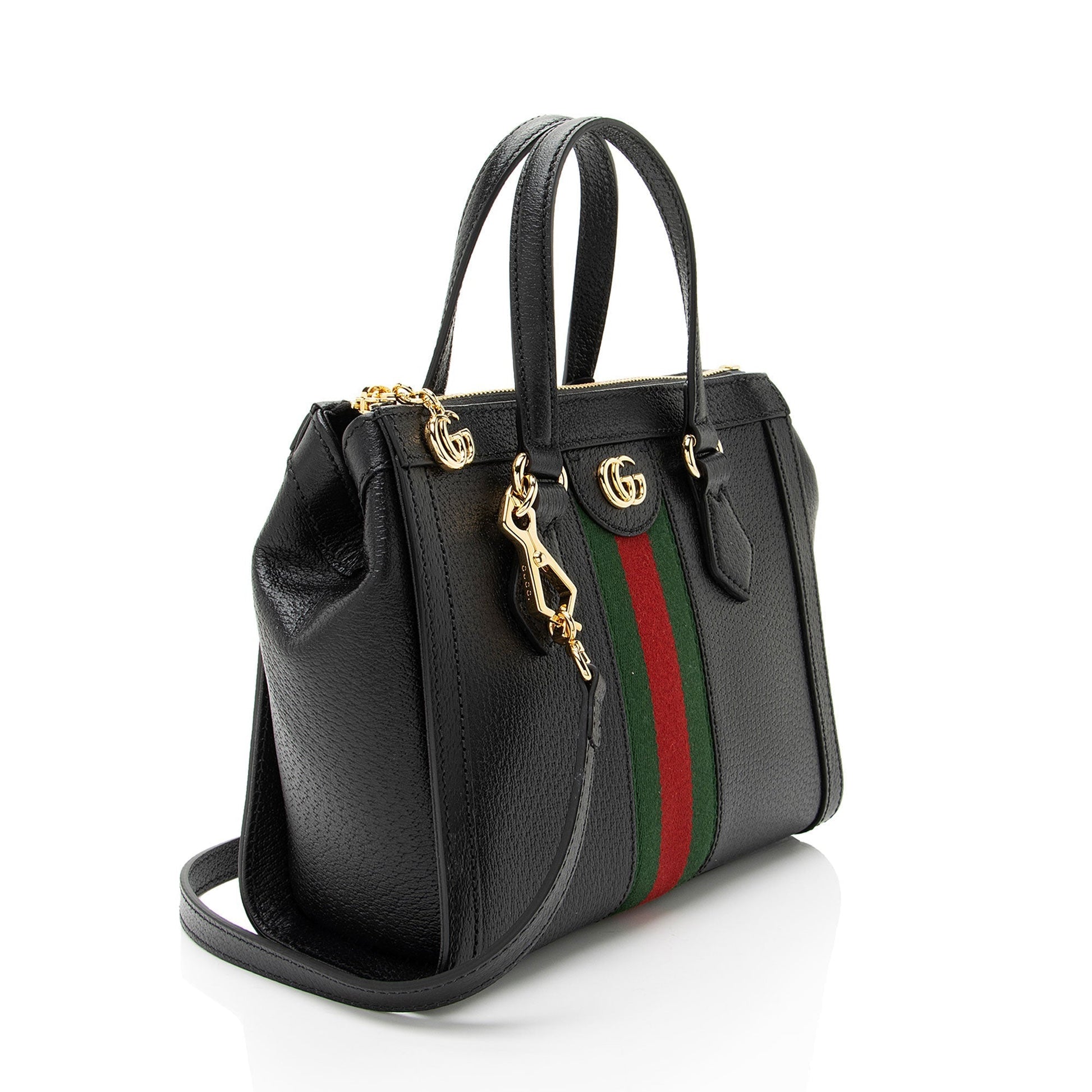 Gucci Ophidia Leather Nylon Black Small Tote Bag Small Tote