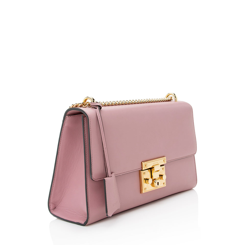 Gucci Padlock SHF Leather Pink Medium Shoulder Bag