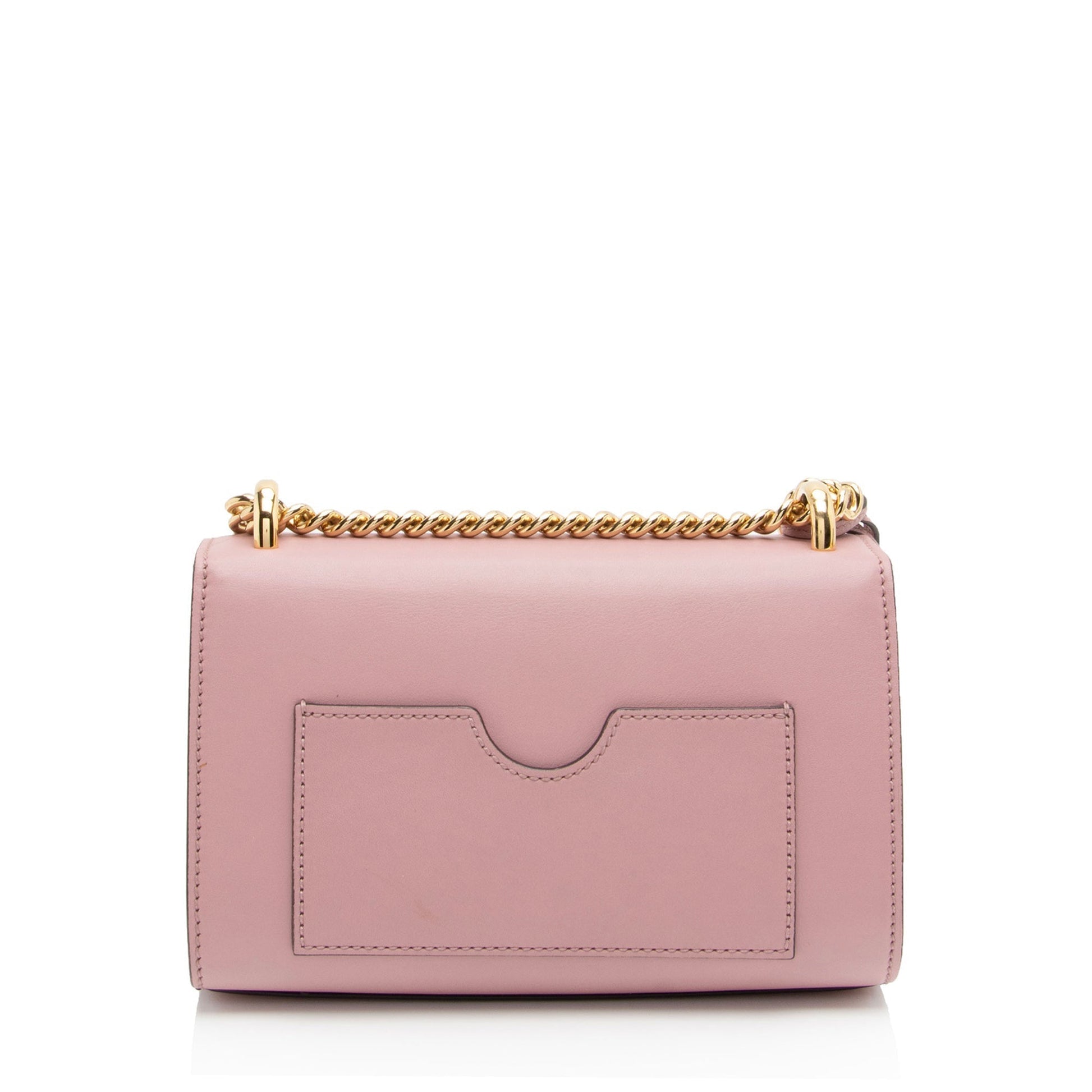 Gucci Padlock SHF-FgpwnC Leather Pink Small Crossbody Bag