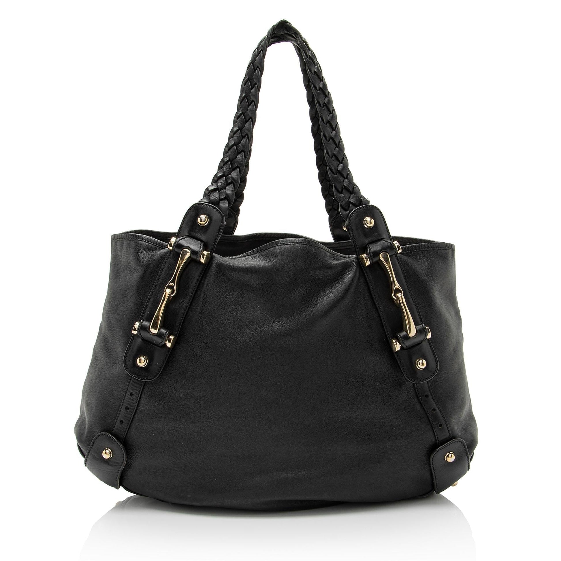 Gucci Pelham SHF-JJlaoH Leather Black Medium Shoulder Bag