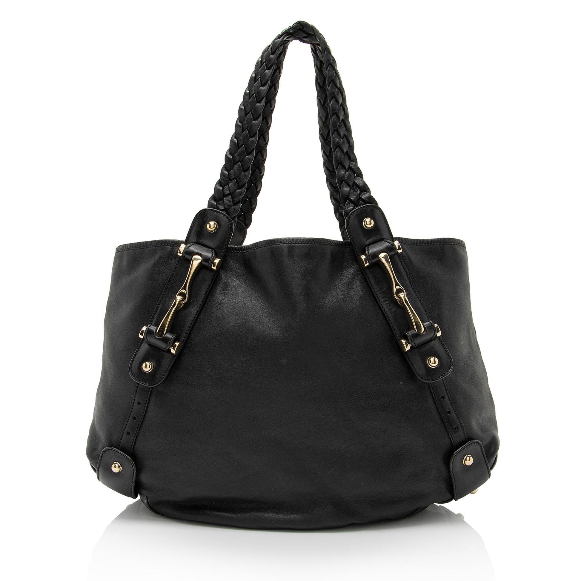 Gucci Pelham SHF-JJlaoH Leather Black Medium Shoulder Bag