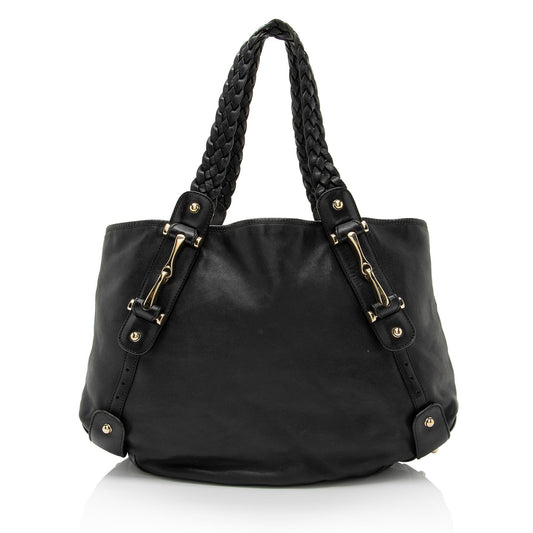 Gucci Pelham SHF-JJlaoH Leather Black Medium Shoulder Bag