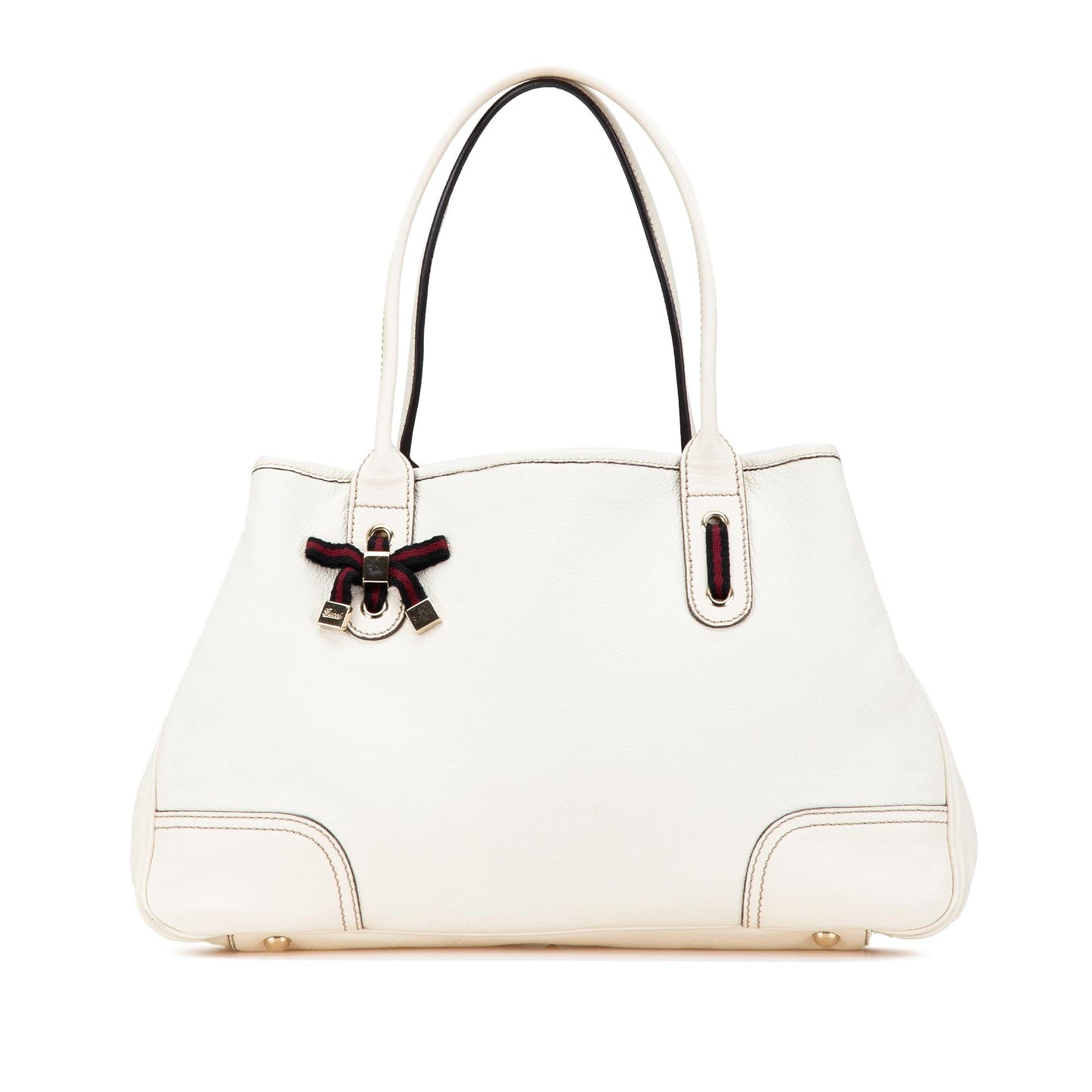 Gucci Princy Leather Calf White Tote Bag
