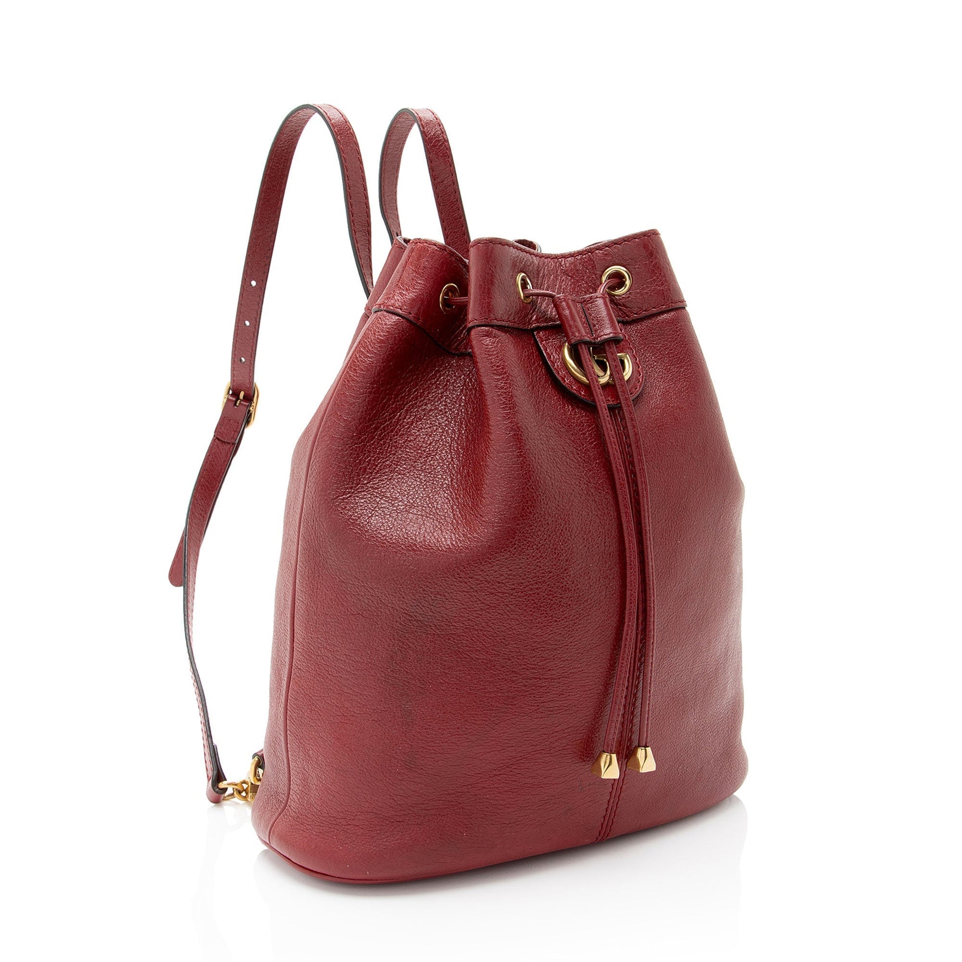 Gucci Rebelle Backpack Leather Red Medium Shoulder Bag