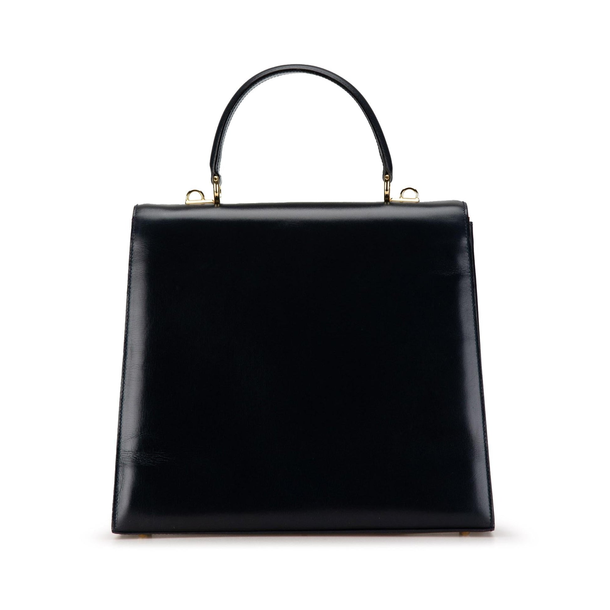 Gucci SHG-xiix9S Leather Calf Black Satchel Bag