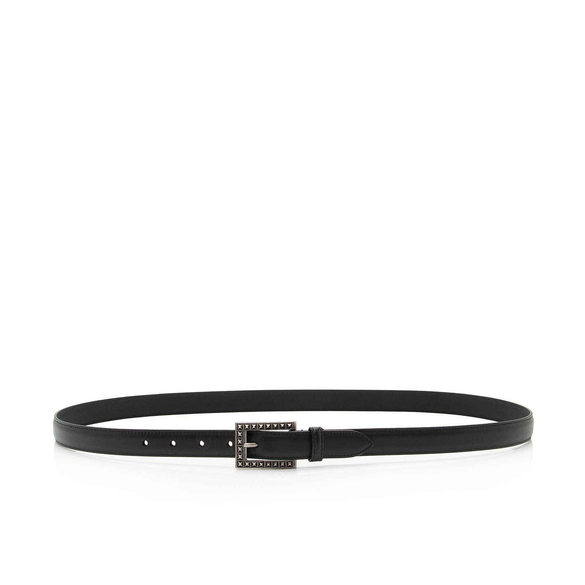 Gucci Selleria Belt - Size 44 Leather Black Accessory