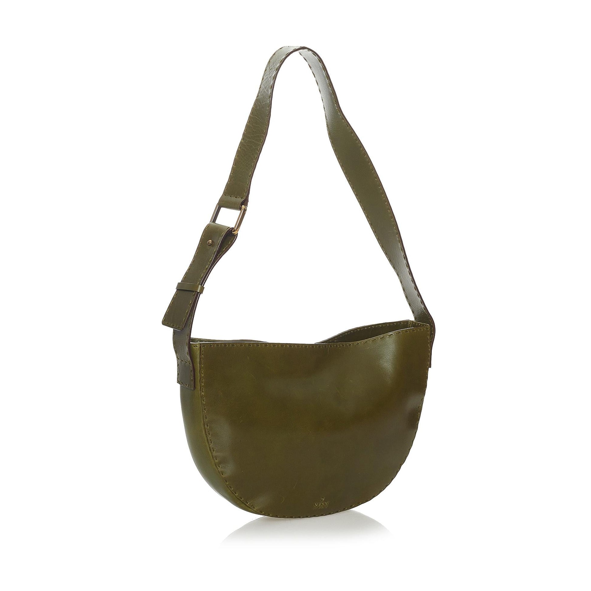Gucci SHG Leather Calf Green Shoulder Bag