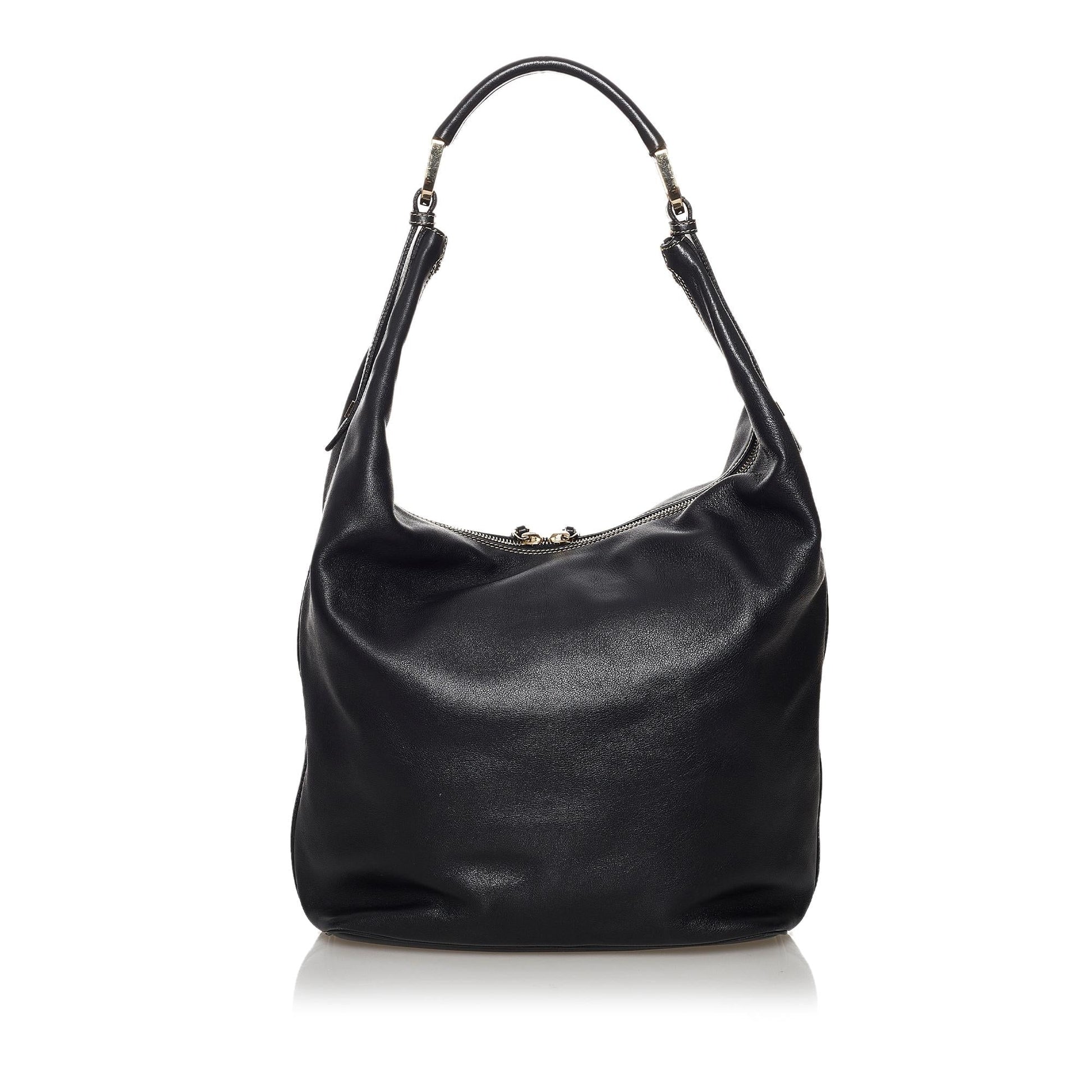 Gucci SHG Leather Calf Black Shoulder Bag 8