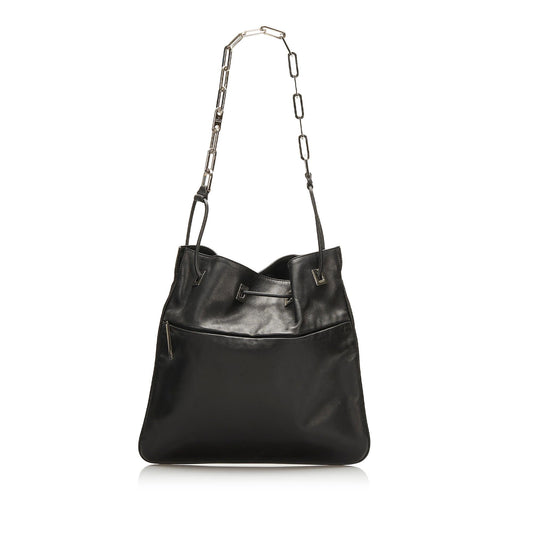 Gucci SHG-QQ5Ccm Leather Calf Black Shoulder Bag