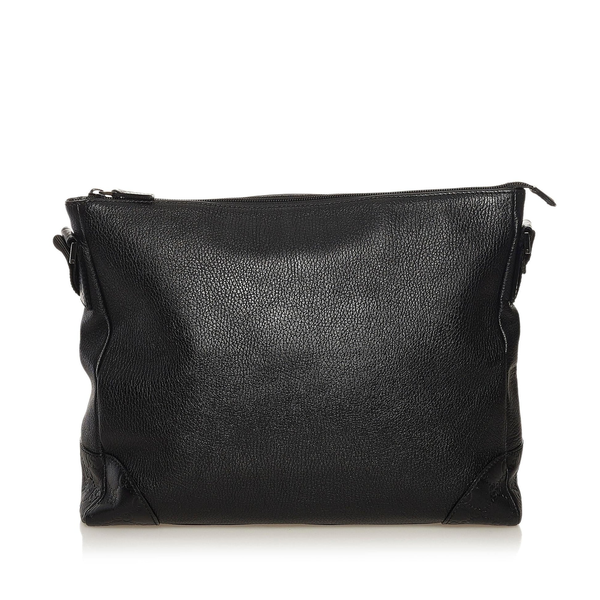 Gucci SHG-faUEUV Leather Calf Black Shoulder Bag