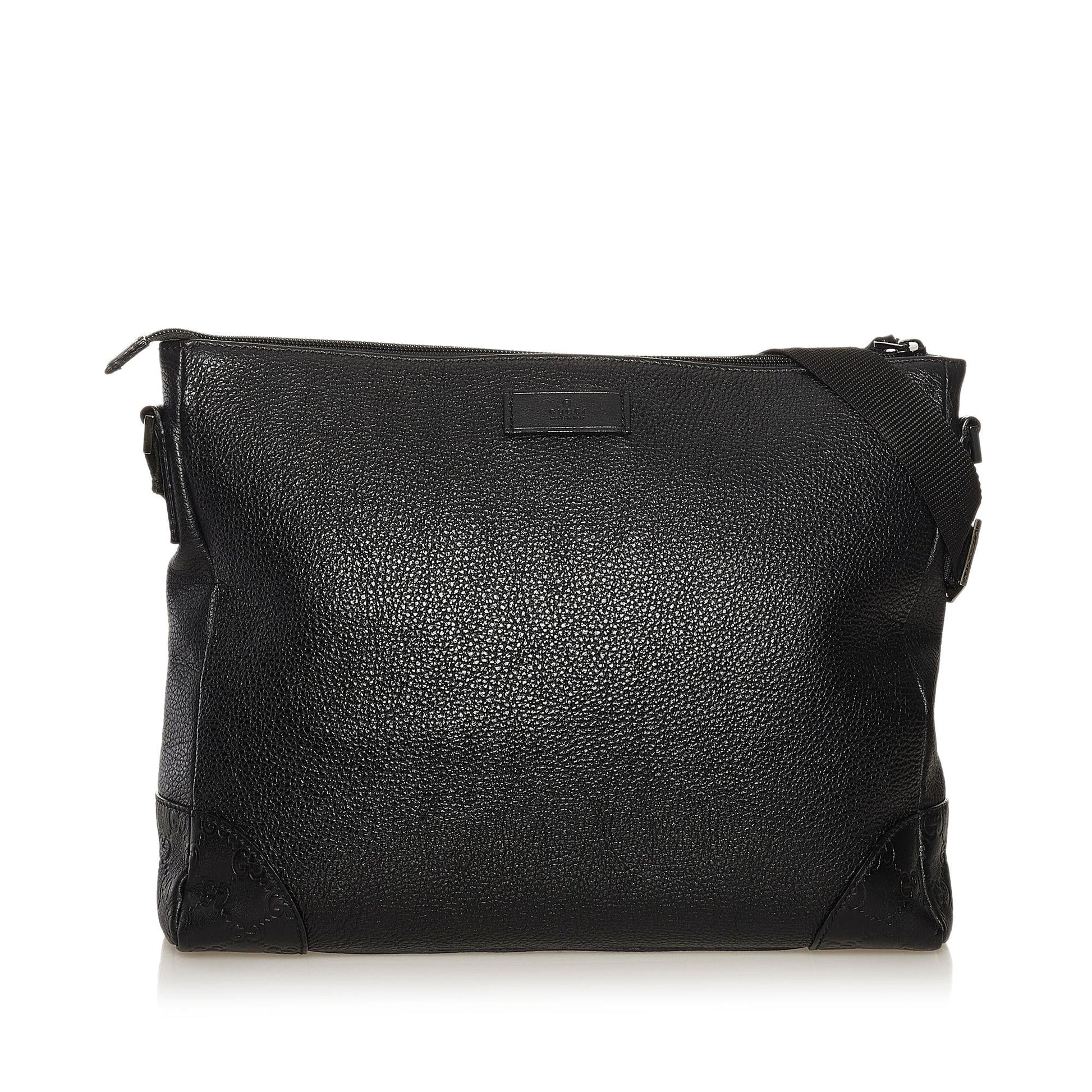 Gucci SHG-faUEUV Leather Calf Black Shoulder Bag