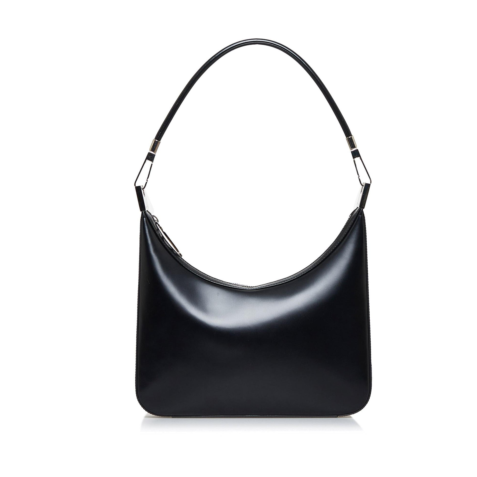 Gucci SHG-IJG77h Leather Calf Black Shoulder Bag