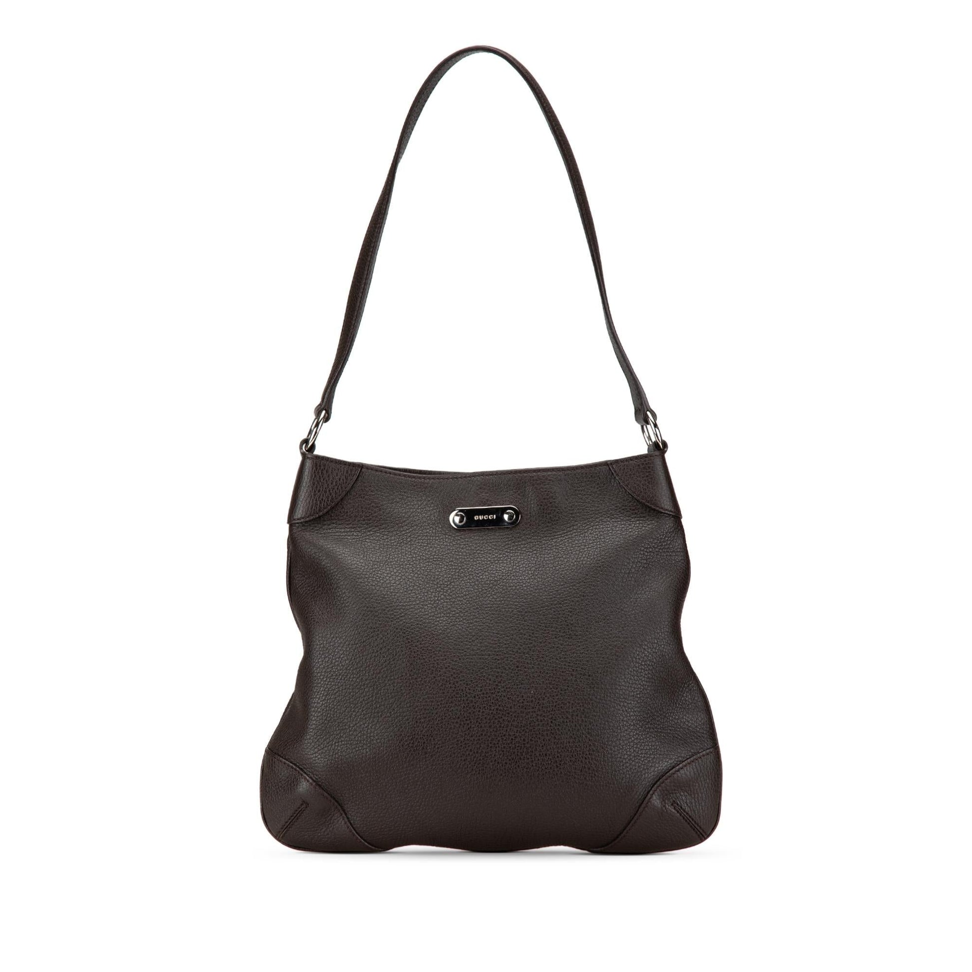 Gucci Leather Calf Brown Shoulder Bag