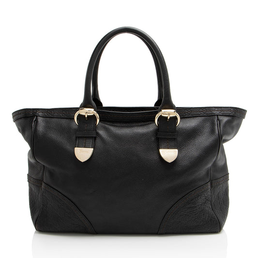 Gucci Signoria Leather Black Medium Tote Bag