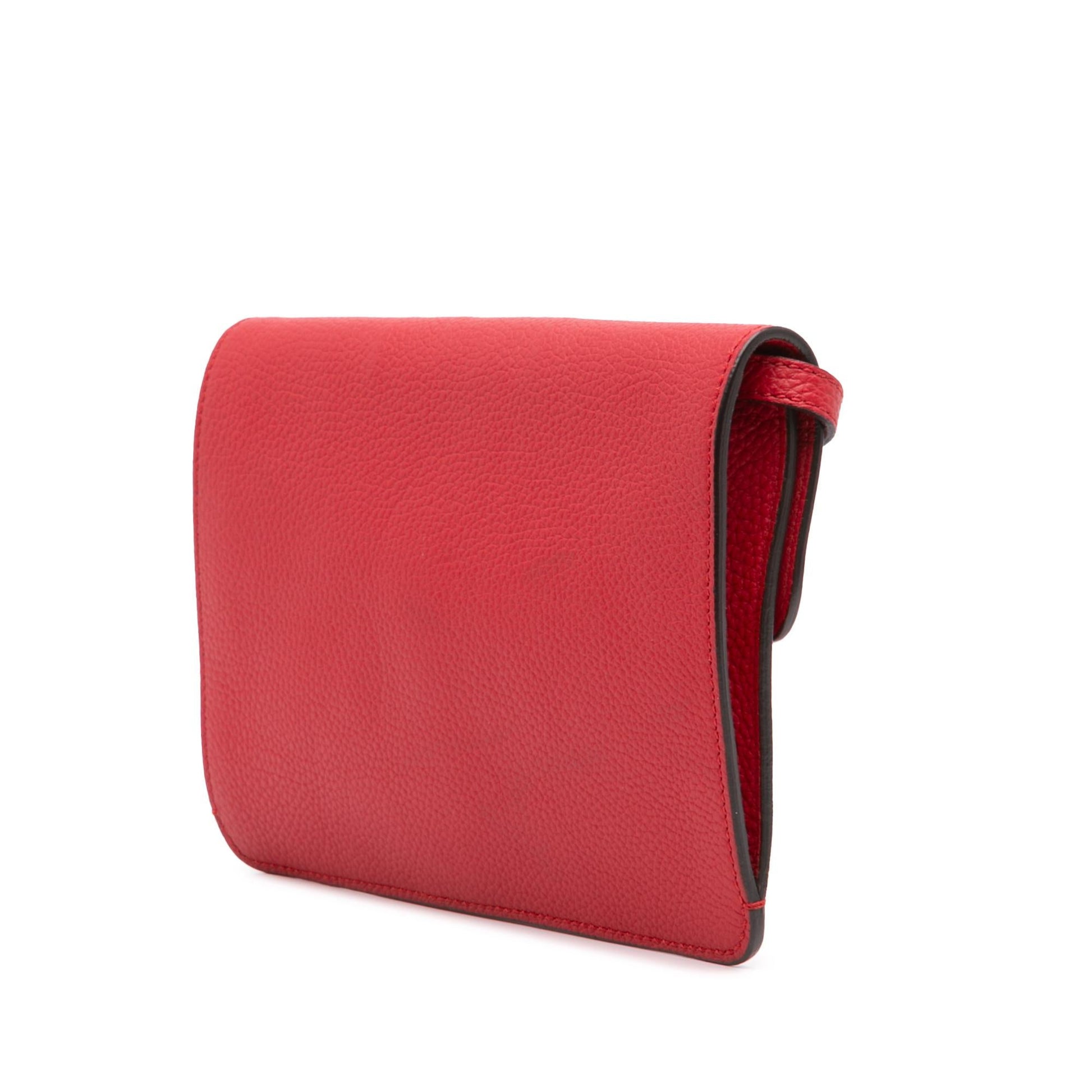 Gucci Soft Jackie Convertible Leather Calf Red Crossbody Bag
