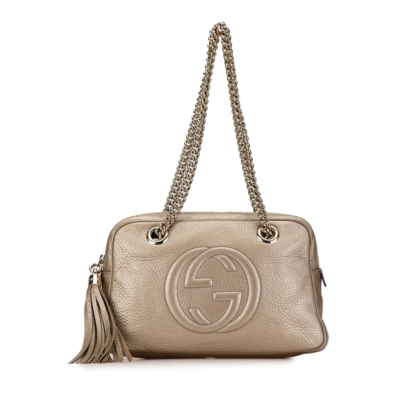 Gucci Soho Zip SHG-Ej5ErC Leather Calf Gold Chain Shoulder Bag
