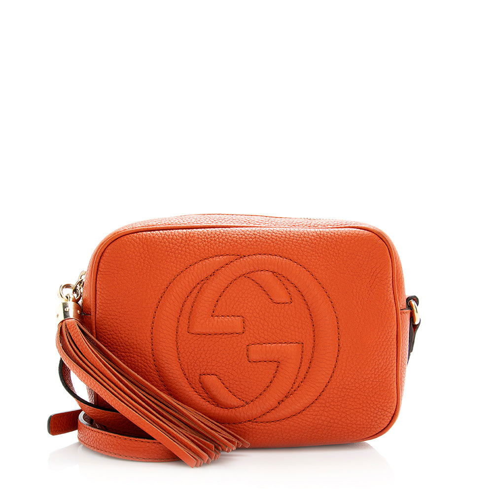 Gucci Soho Disco SHF Leather Orange Crossbody Bag