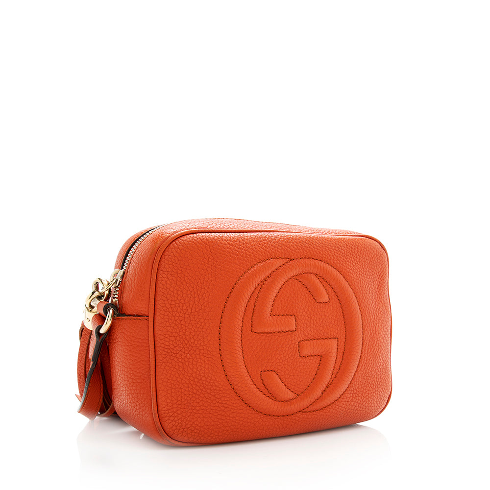 Gucci Soho Disco SHF Leather Orange Crossbody Bag