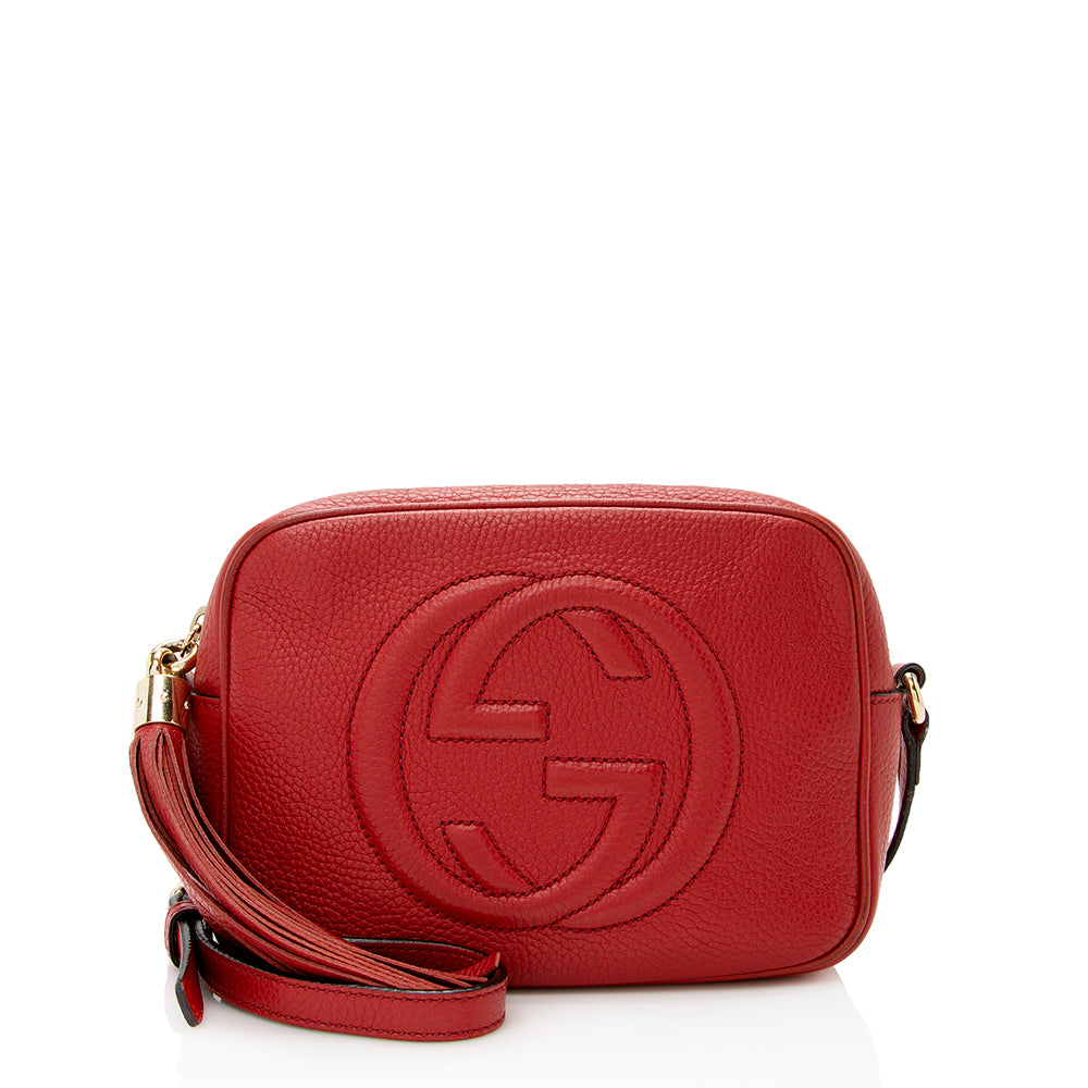 Gucci Soho Disco SHF Leather Red Crossbody Bag