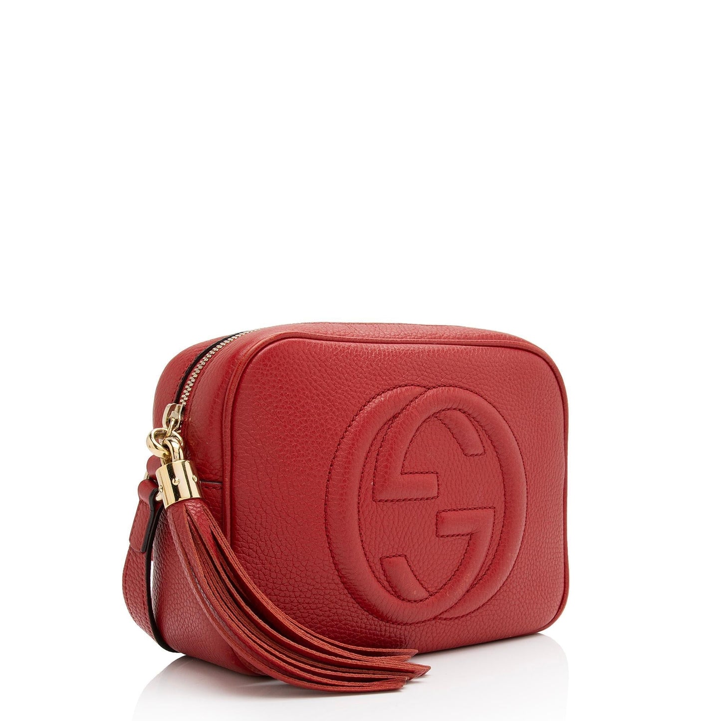Gucci Soho Disco SHF-k2rch0 Leather Red Crossbody Bag