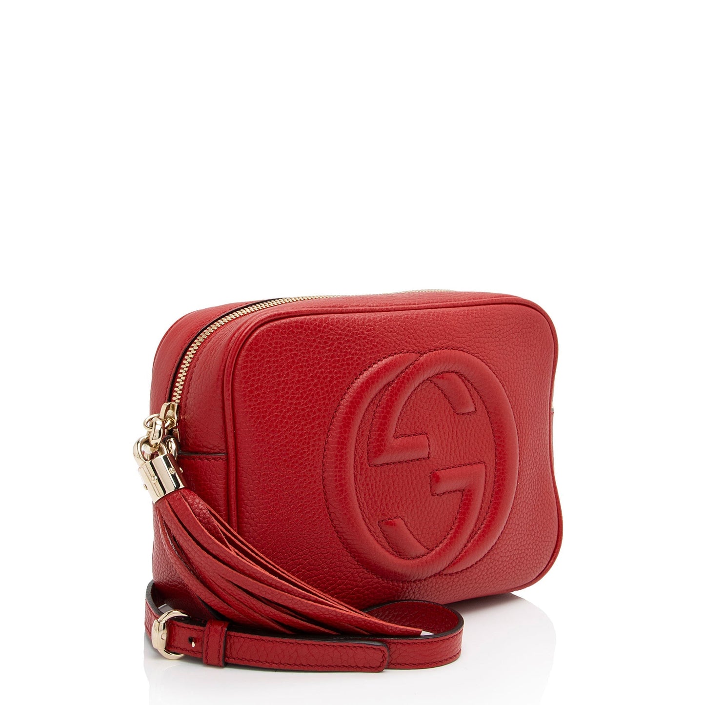Gucci Soho Disco SHF-fnkgTd Leather Red Crossbody Bag