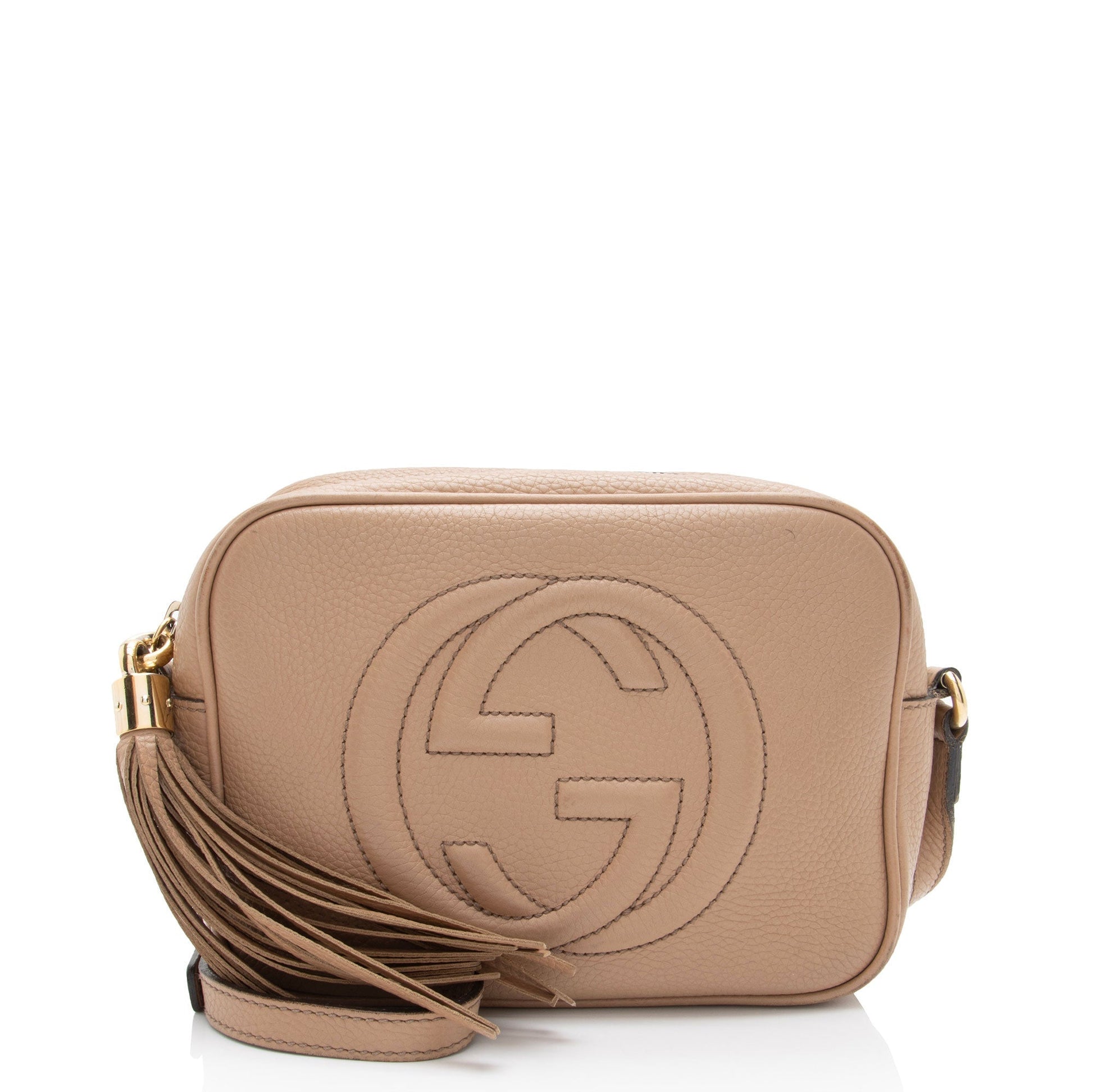 Gucci Soho Disco SHF-Kyh3LA Leather Beige Crossbody Bag