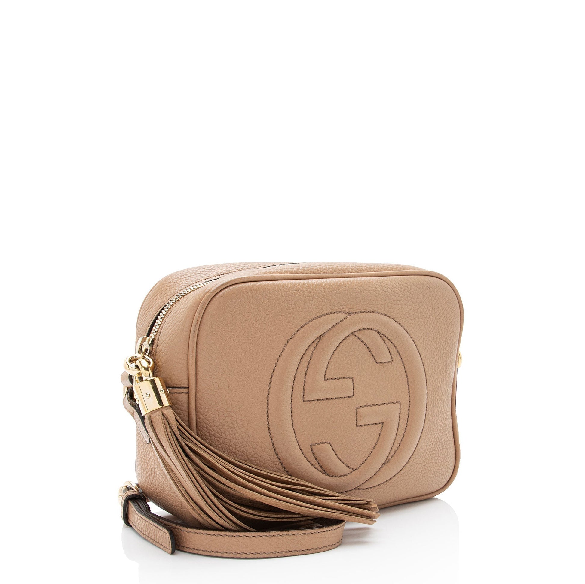Gucci Soho Disco SHF-Kyh3LA Leather Beige Crossbody Bag