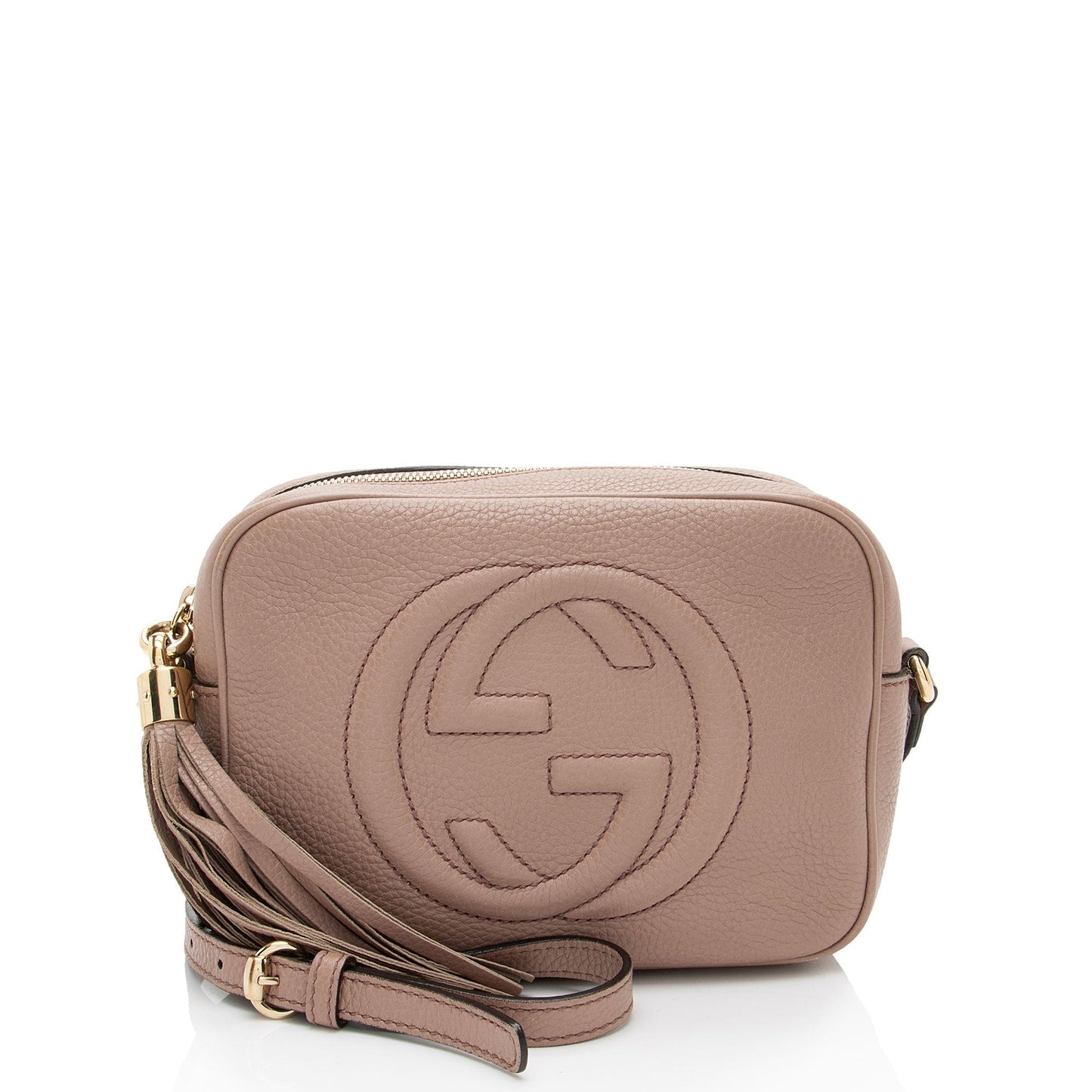 Gucci Soho Disco SHF-JkJQsw Leather Pink Crossbody Bag