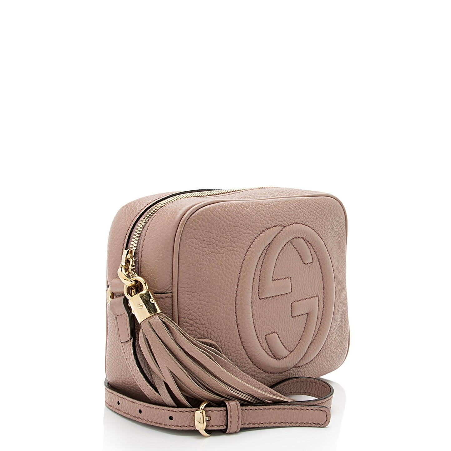 Gucci Soho Disco SHF-JkJQsw Leather Pink Crossbody Bag