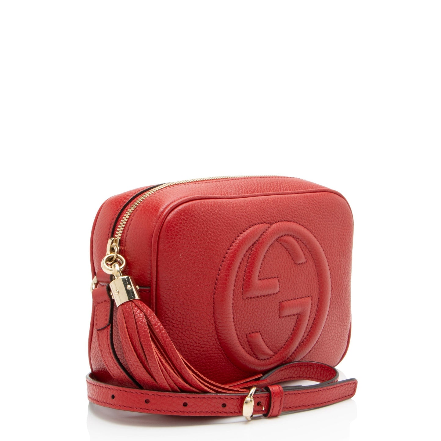 Gucci Soho Disco Leather Red Crossbody Bag