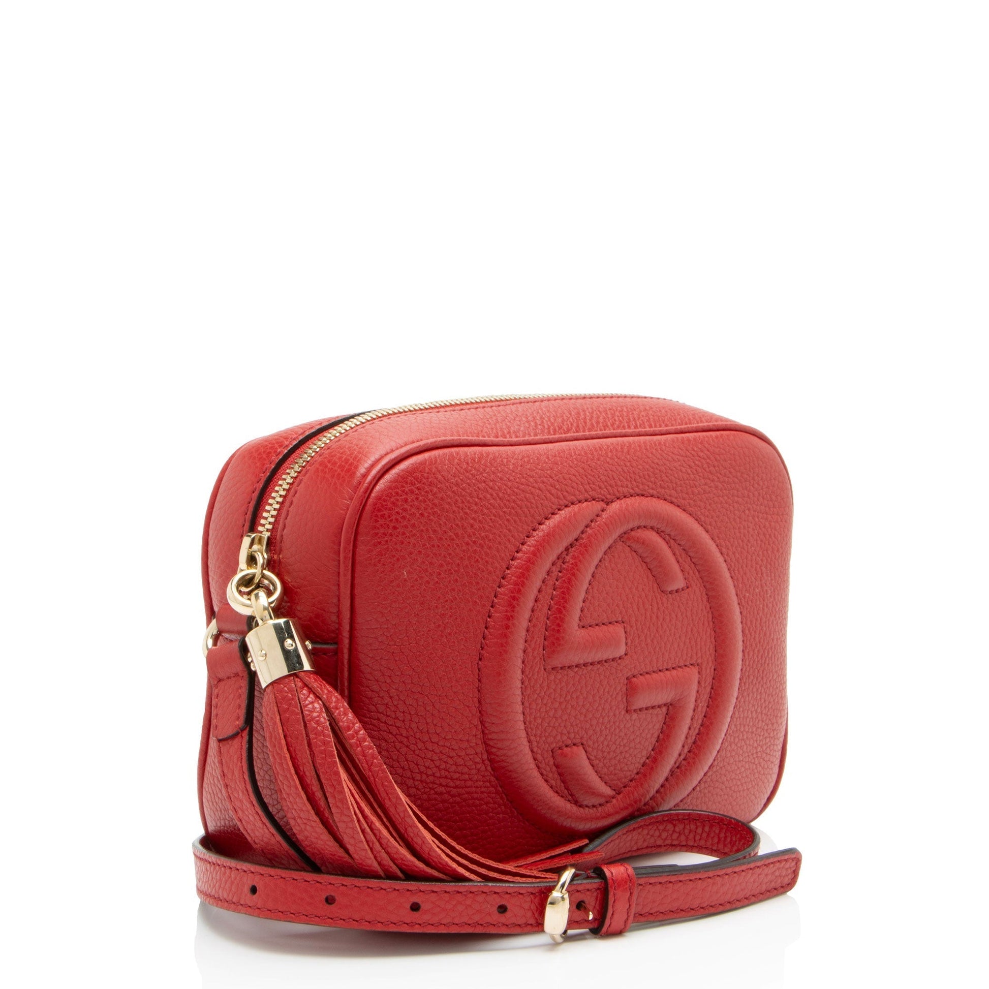 Gucci Soho Disco Leather Red Crossbody Bag