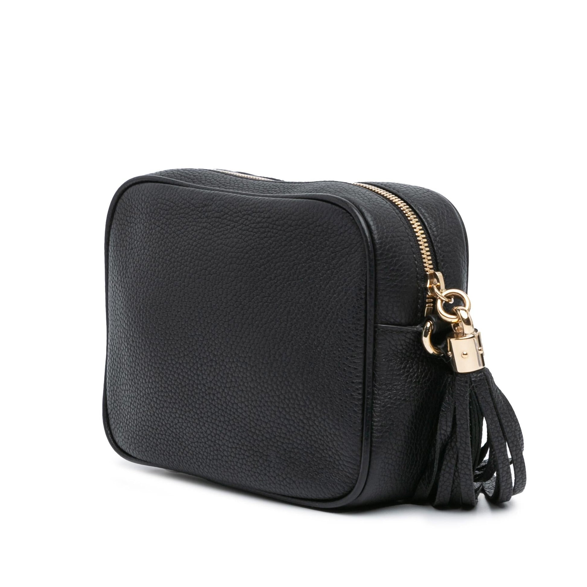Gucci Soho Disco SHG-gh486Q Leather Calf Black Crossbody Bag