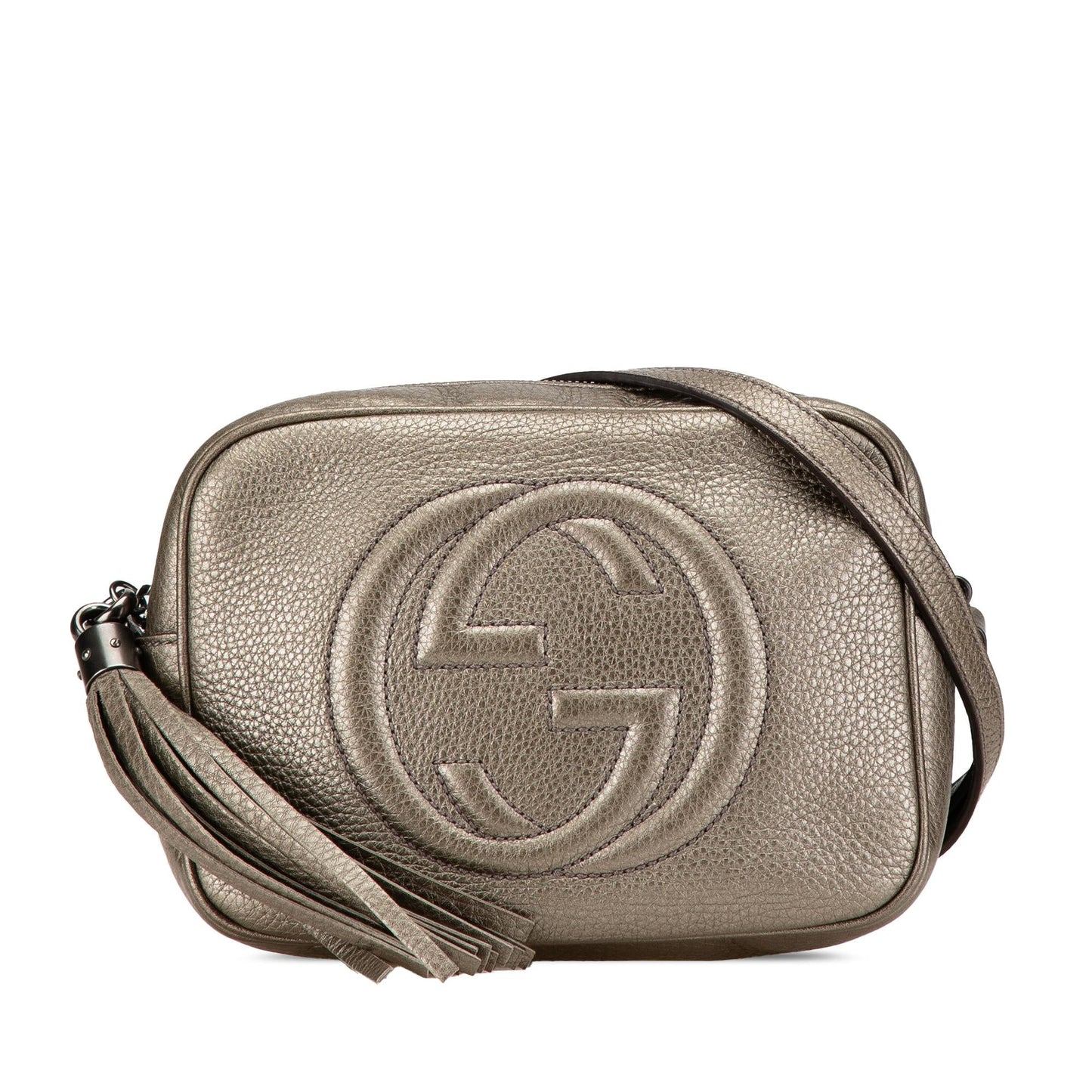 Gucci Soho Disco Leather Calf Gold Crossbody Bag Crossbody 1
