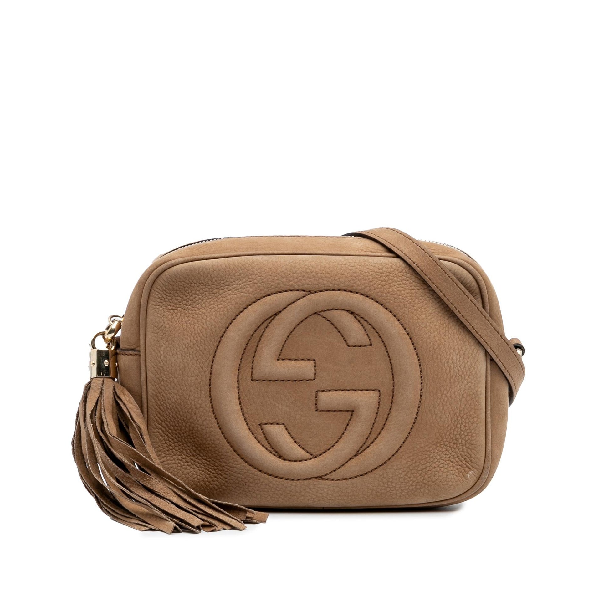 Gucci Soho Disco Leather Calf Brown Crossbody Bag Crossbody 4