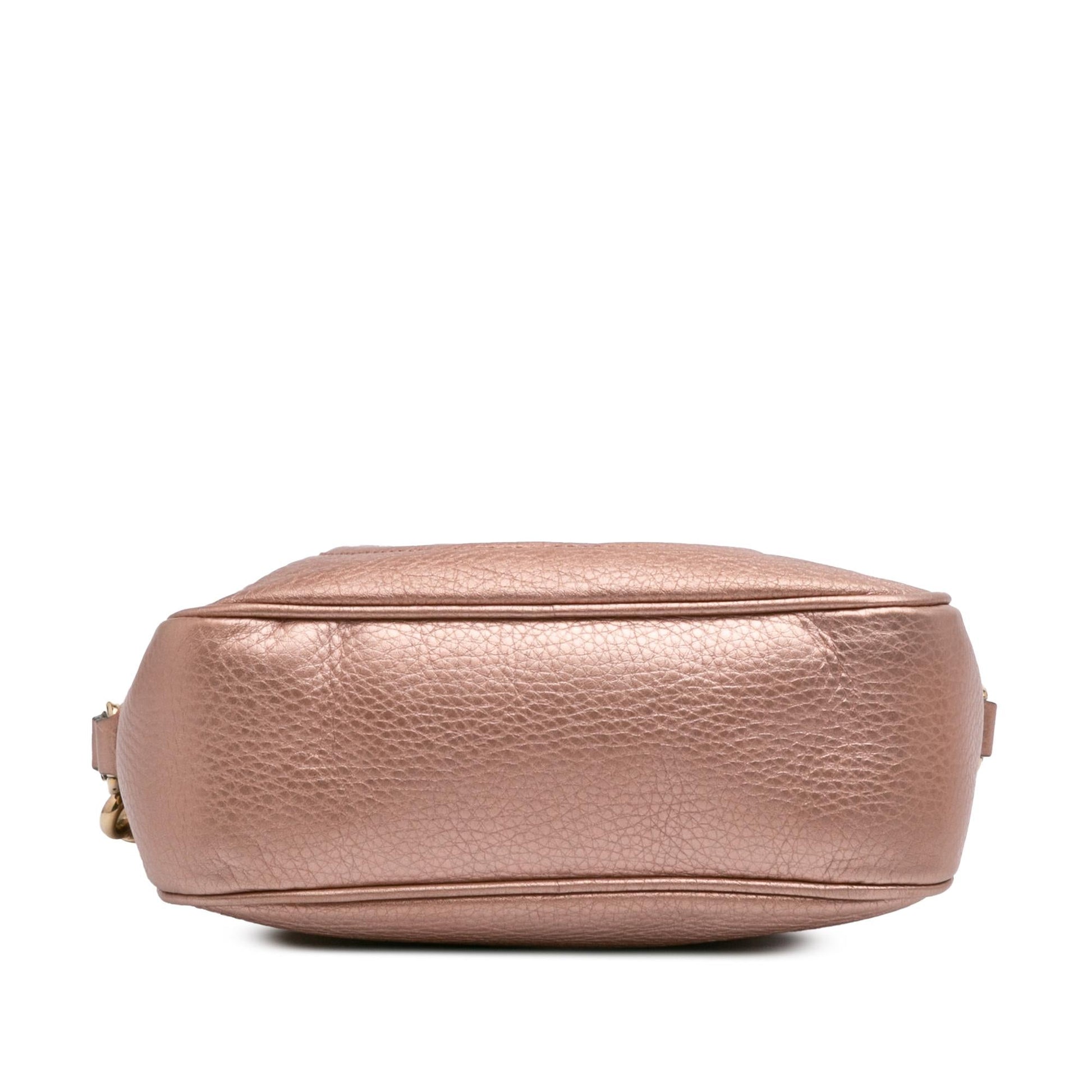 Gucci Soho Disco Leather Calf Gold Crossbody Bag