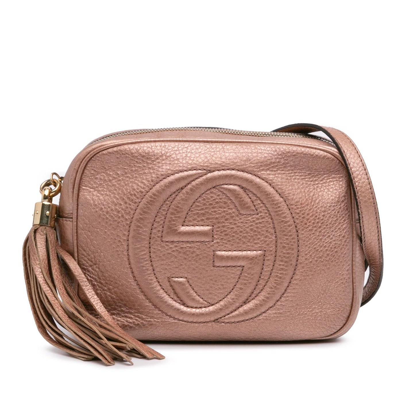 Gucci Soho Disco Leather Calf Gold Crossbody Bag